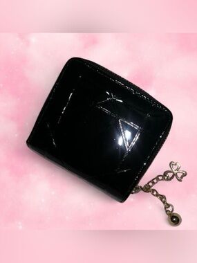 Sleek Black Patent Wallet